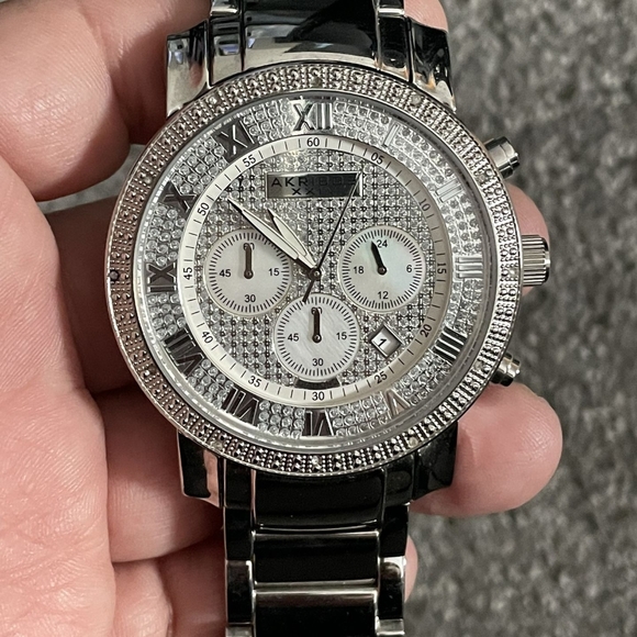 Brand New Akribos XXIV Men's Watch 2ct Genuine Natural Diamonds Very Nice - Picture 4 of 9